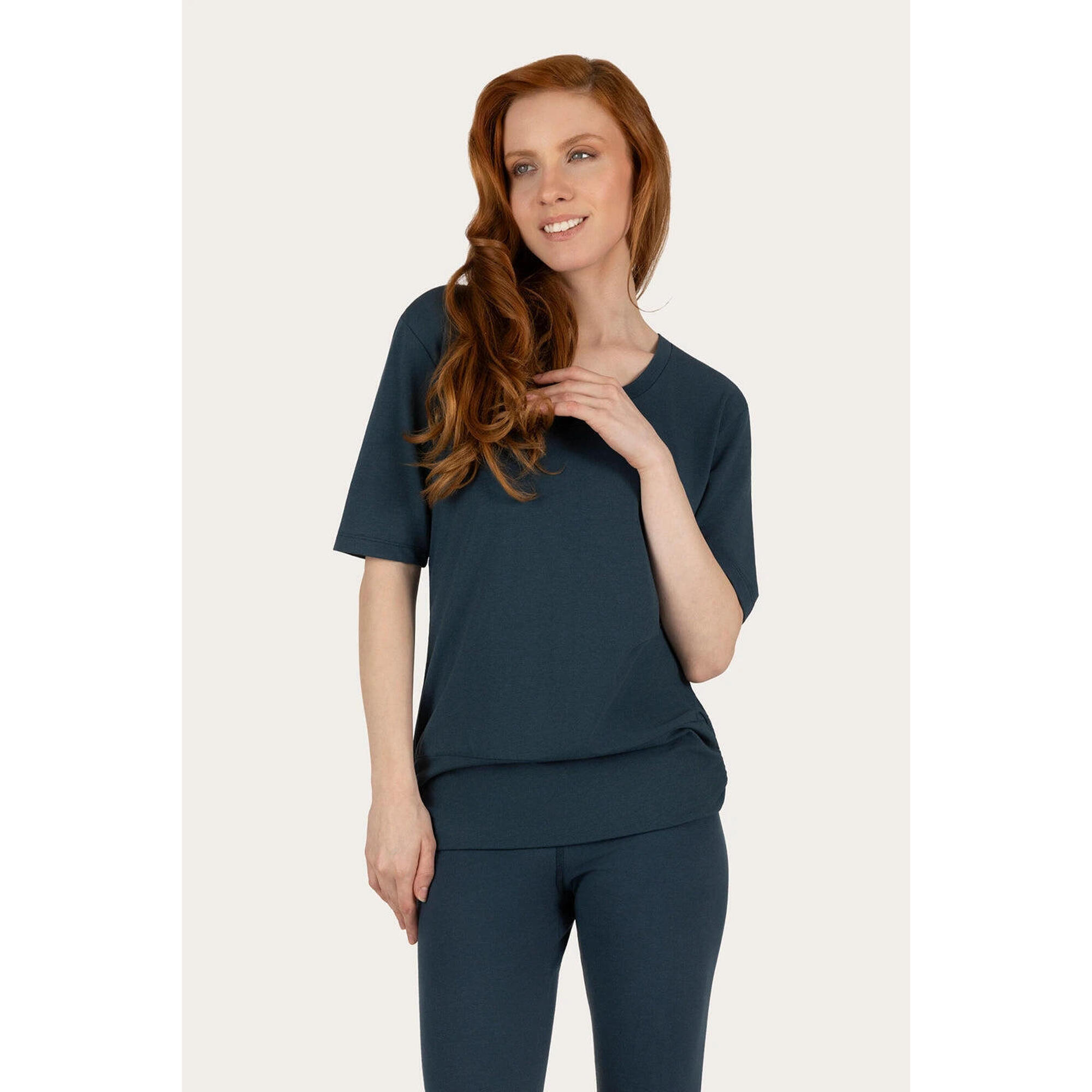 Urban Goddess - Top Multifonctionnel Yoga Et Pilates Kami Avec Ceinture - Orion - T-shirt Manches Courtes - Bleu - Decathlon