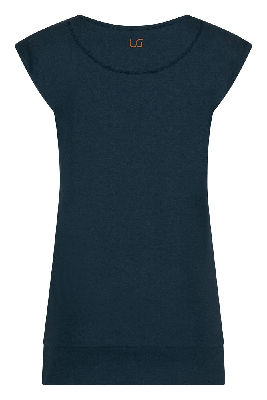 T-shirt de Yoga et Pilates couple ample Asana  - Blue Acier 5/5