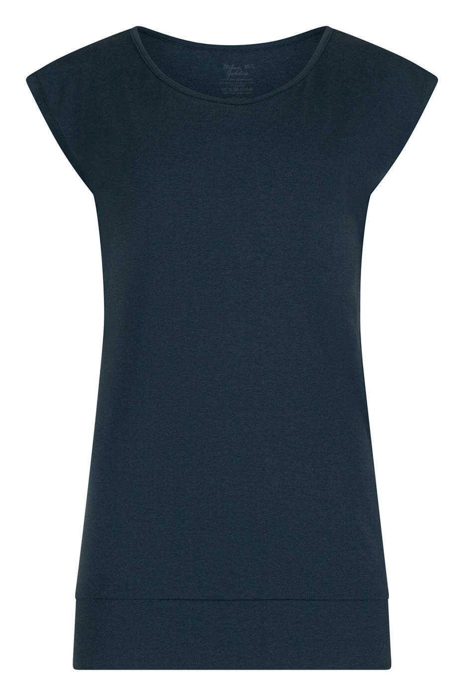T-shirt de Yoga et Pilates couple ample Asana  - Blue Acier 4/5