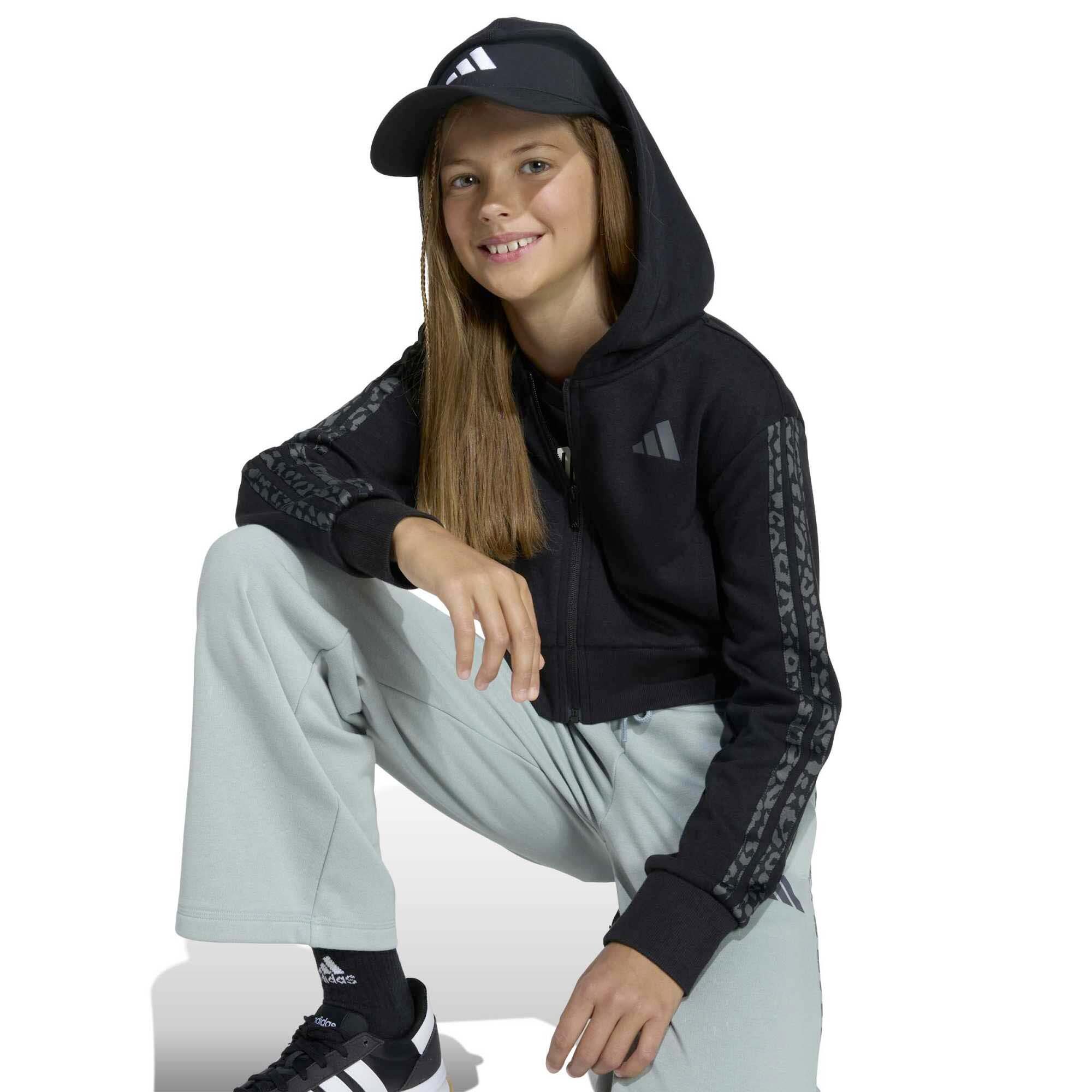 Felpa da bambina con cappuccio adidas Seasonals Animal 4/5