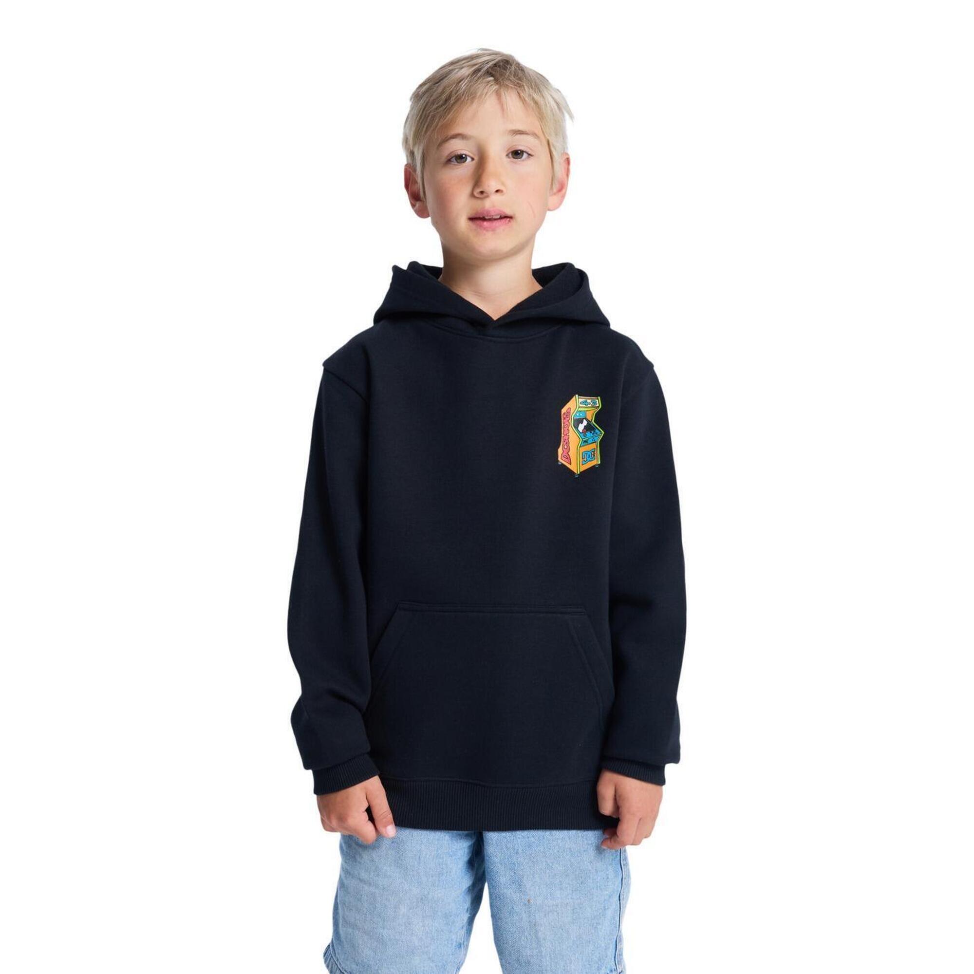 Dc Shoes - Sweat À Capuche Insert A Coin Noir Garçon - Sweat-shirt - Noir - Decathlon
