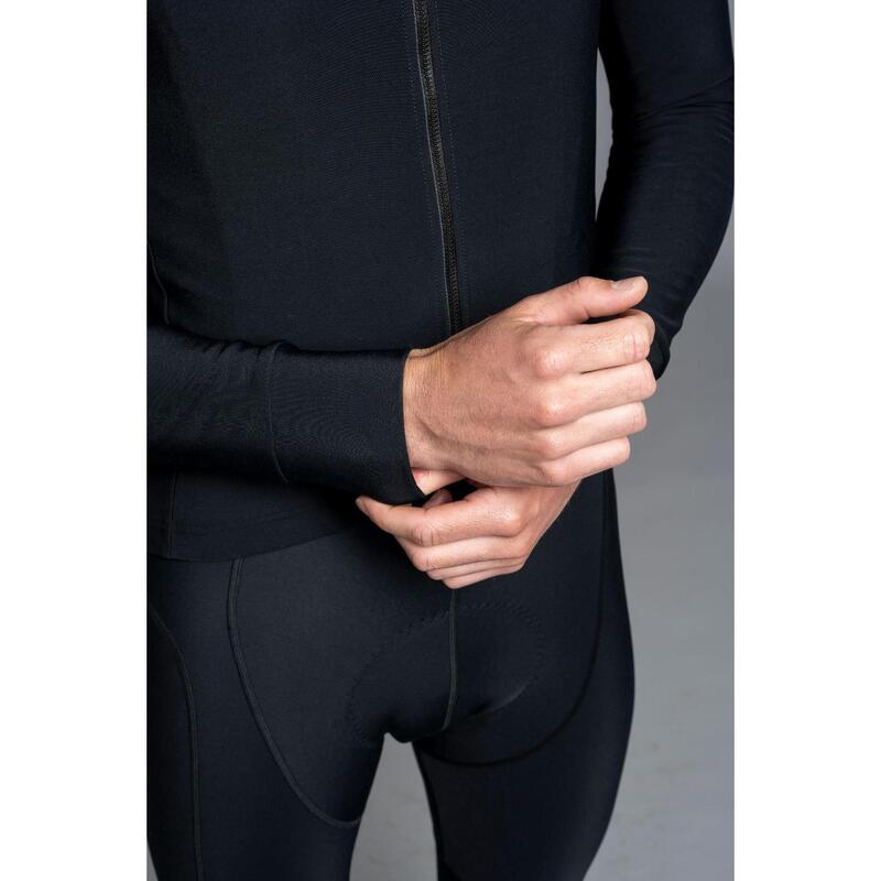 Winter Cycling Jacket Insulated Water-Repellent Men - Tempest Eclipse Black