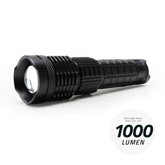 Torcia LED alta potenza 10W ricaricabile