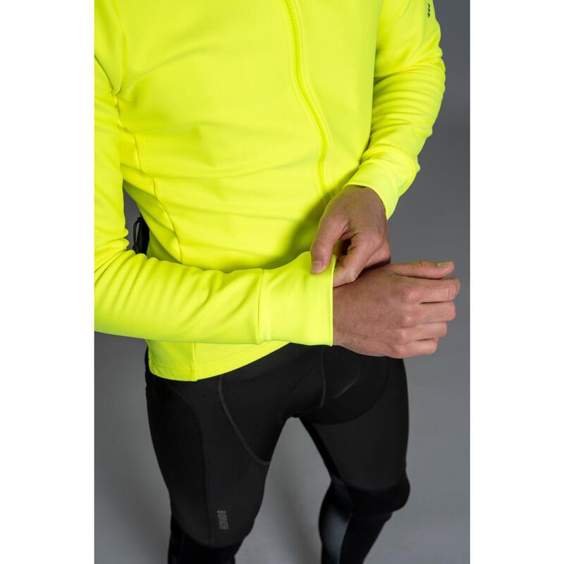 Winter Cycling Jacket Insulating Windproof Men Tempest Protect Fluo Yellow