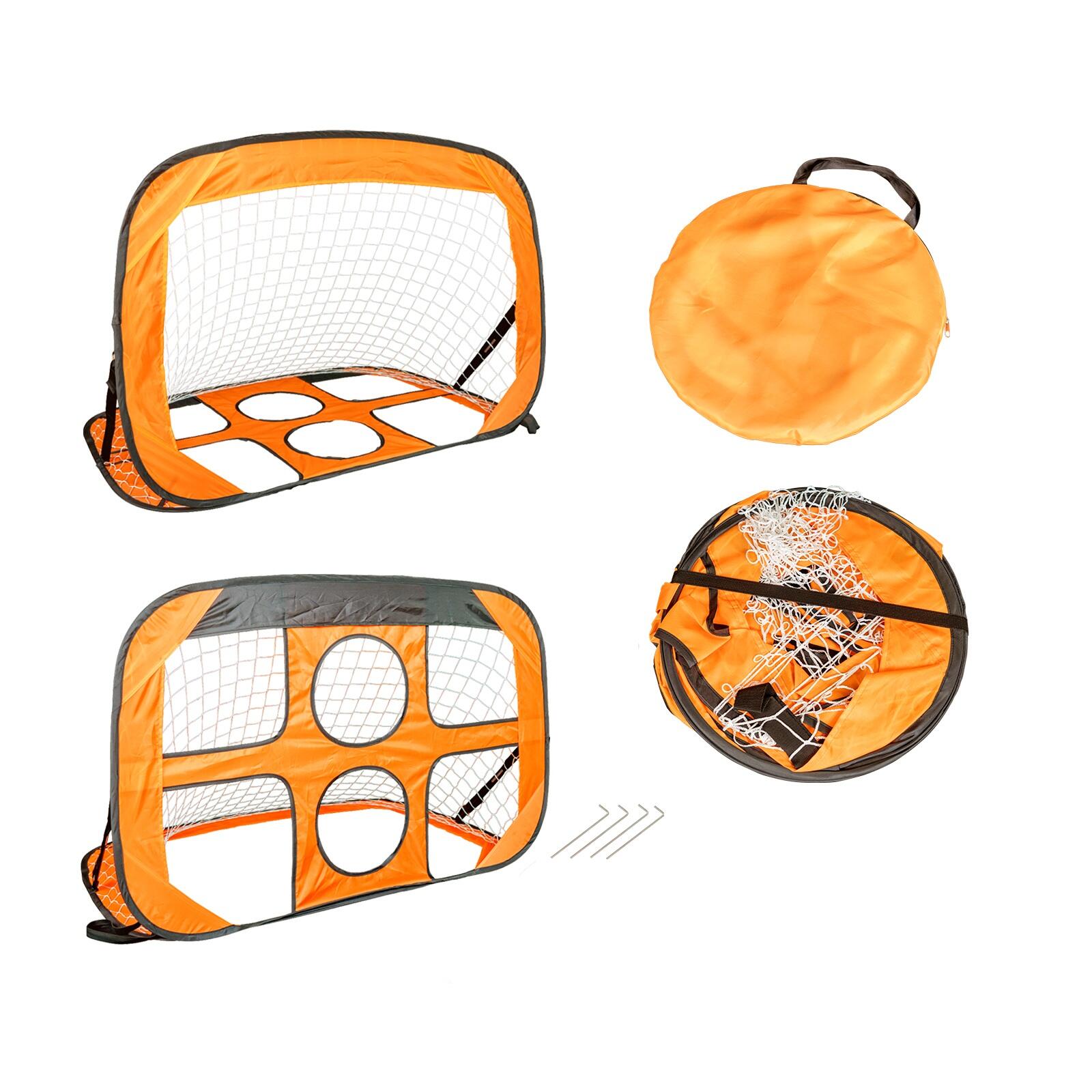 MASTER Pop-Up-Fußballtor 118 x 80 x 80 cm mit Trainingslöchern 2/2