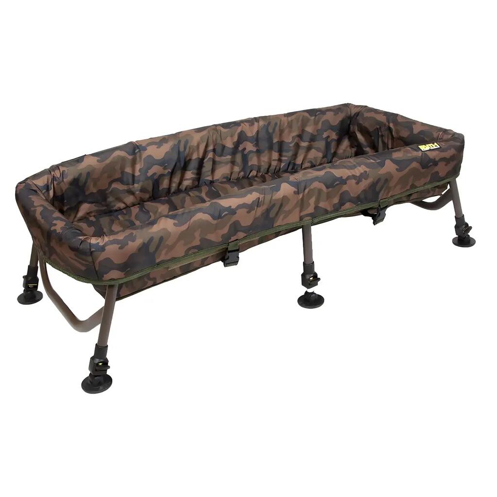 XL Carp Cradle - Foldable - Aluminium Frame - 113 x 51 x 34 cm - Camouflage
