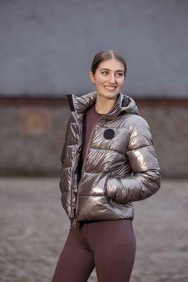 KINGSLAND VESTE D'ÉQUITATION MÉTALLISÉE KLMADISON RAISIN FEMME 3/5