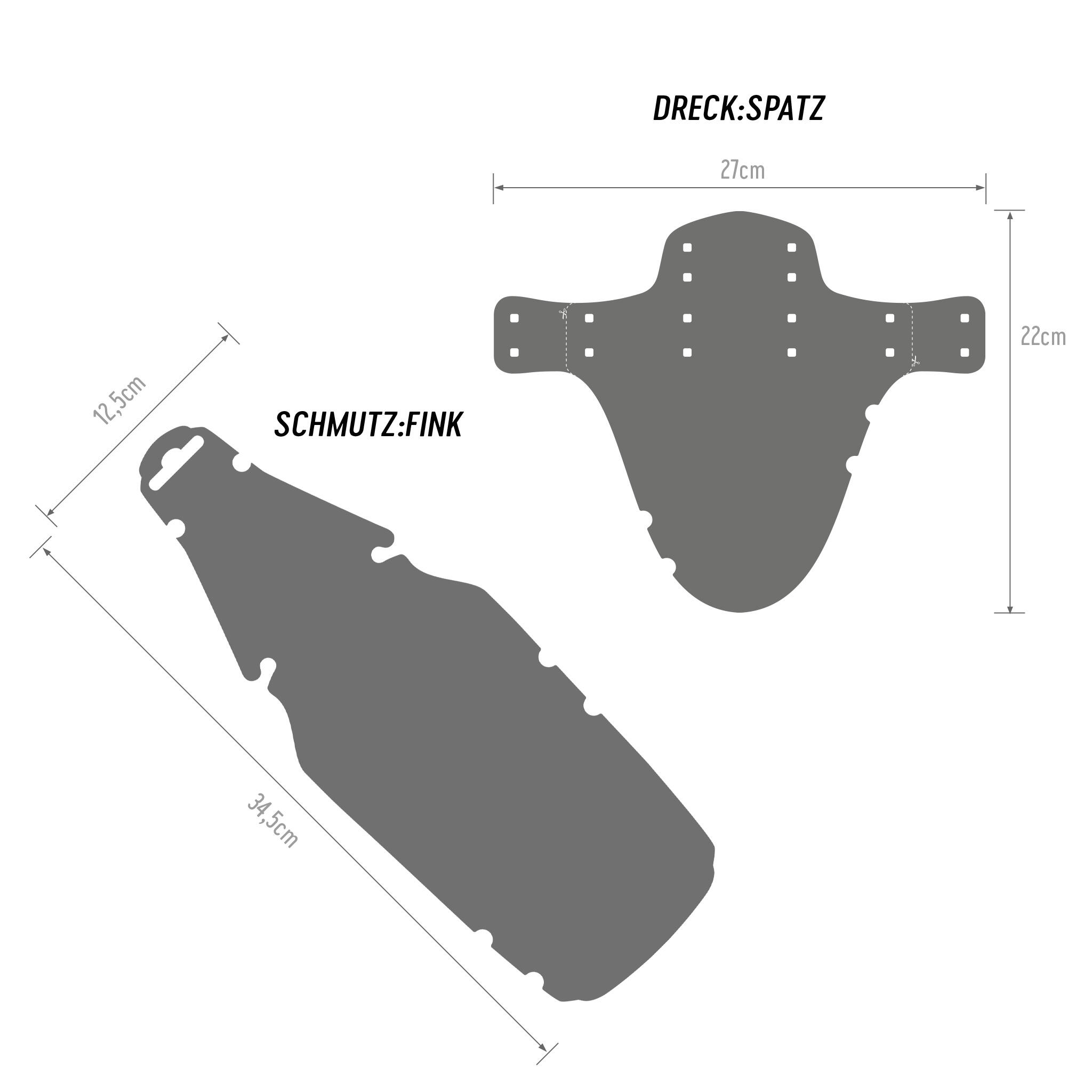 Kinder Fahrrad Schutzblech Set – Mudguard vorne & hinten für 16–29 Zoll 7/7