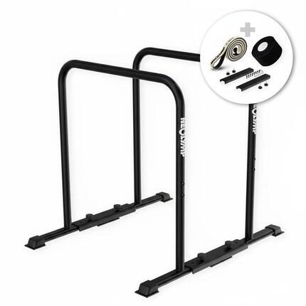 NEOLYMP Dip Barren Höhenfeste Stahlstation für Dips & mehr, Indoor & Outdoor