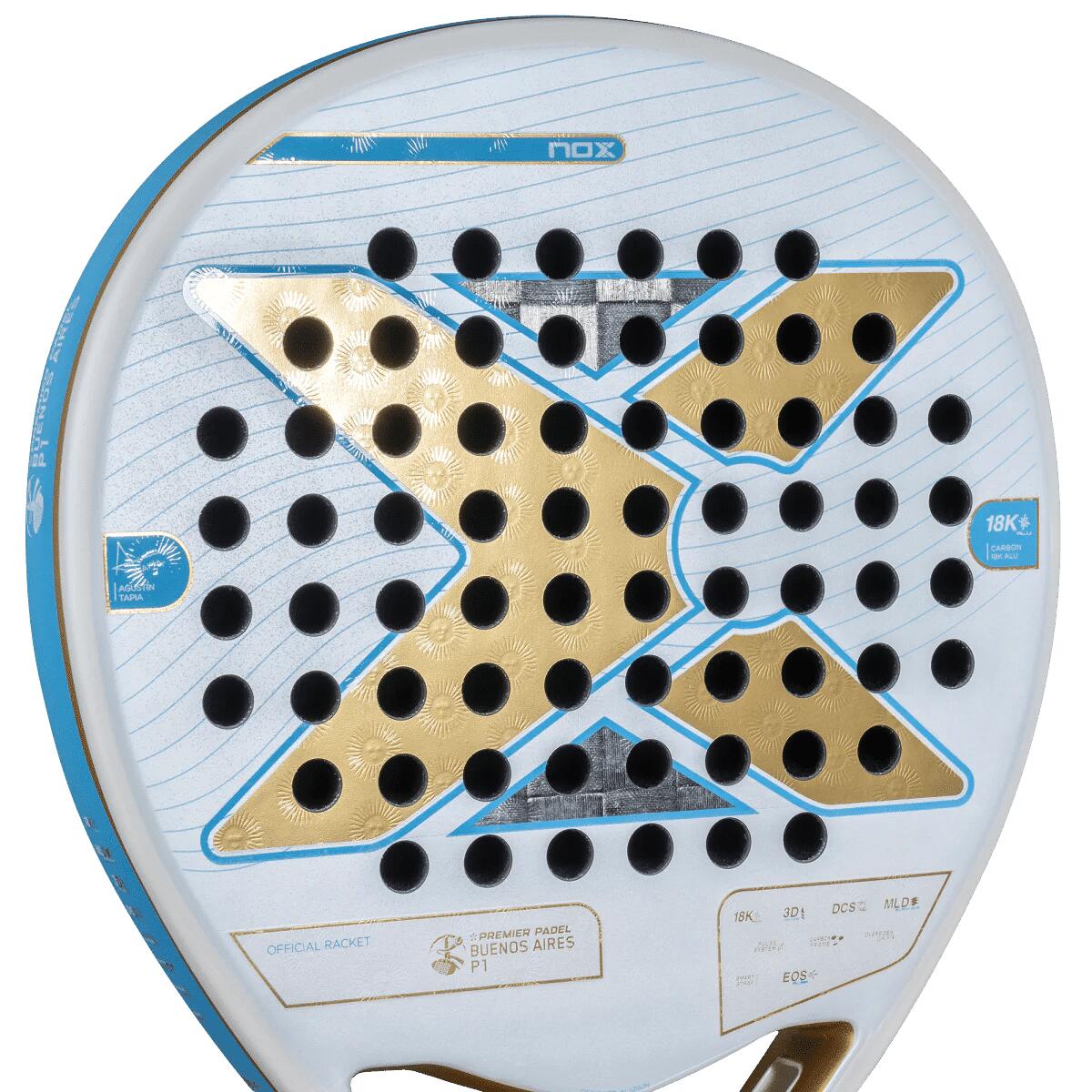 Pack racket Nox AT Genius 18k Alum Buenos Aires Exclusive Edition 7/7