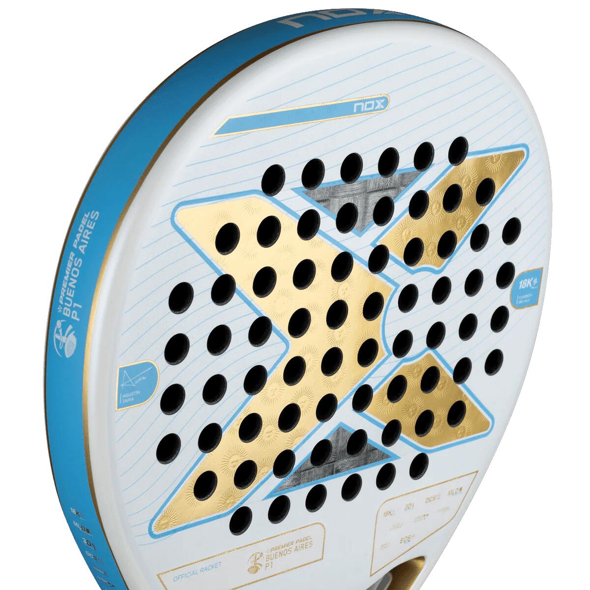 Pack racket Nox AT Genius 18k Alum Buenos Aires Exclusive Edition 6/7