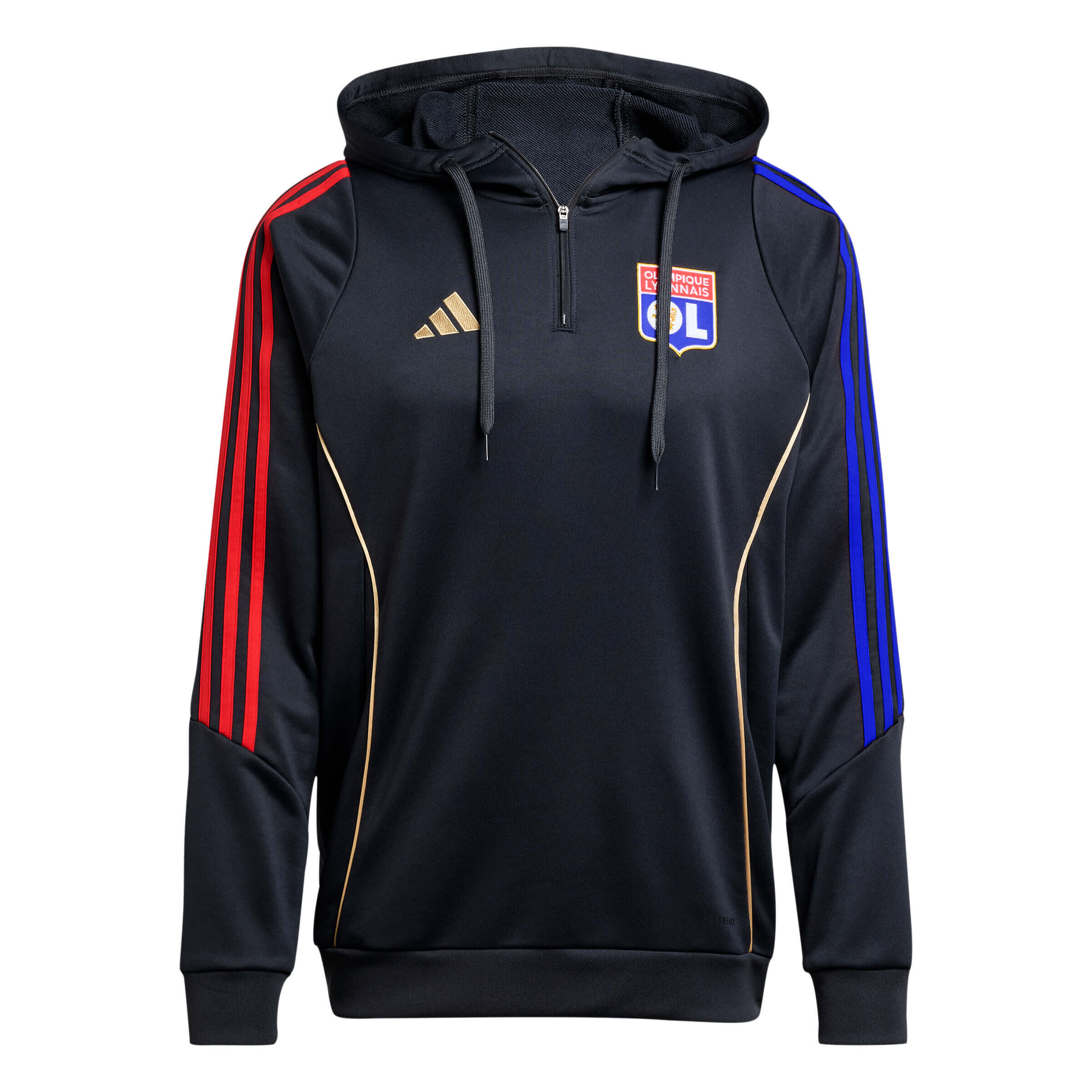 Olympique Lyonnais - Sweat À Capuche De Présentation Joueur Homme 25-26 - Sweat-shirt - Noir - Decathlon