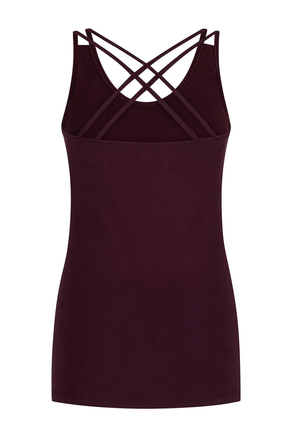 Top de Yoga et Pilates en Bambou Lyrais  - Violet Foncé 5/5