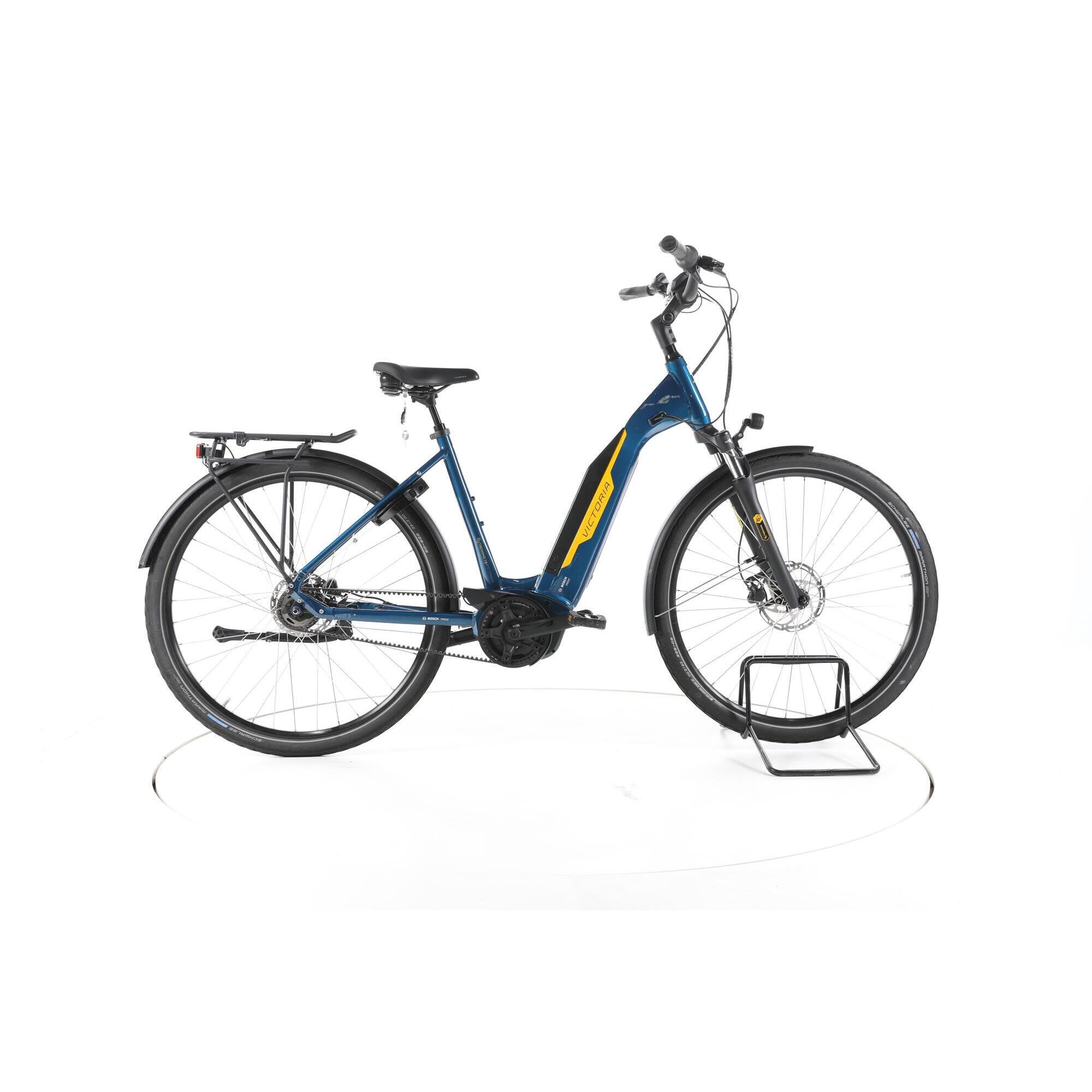 Victoria - Reconditionné - Victoria Etrekking 7.8 City Vélo Entrée Basse - Très Bon - Vélo Ville - Bleu - 51 - Decathlon