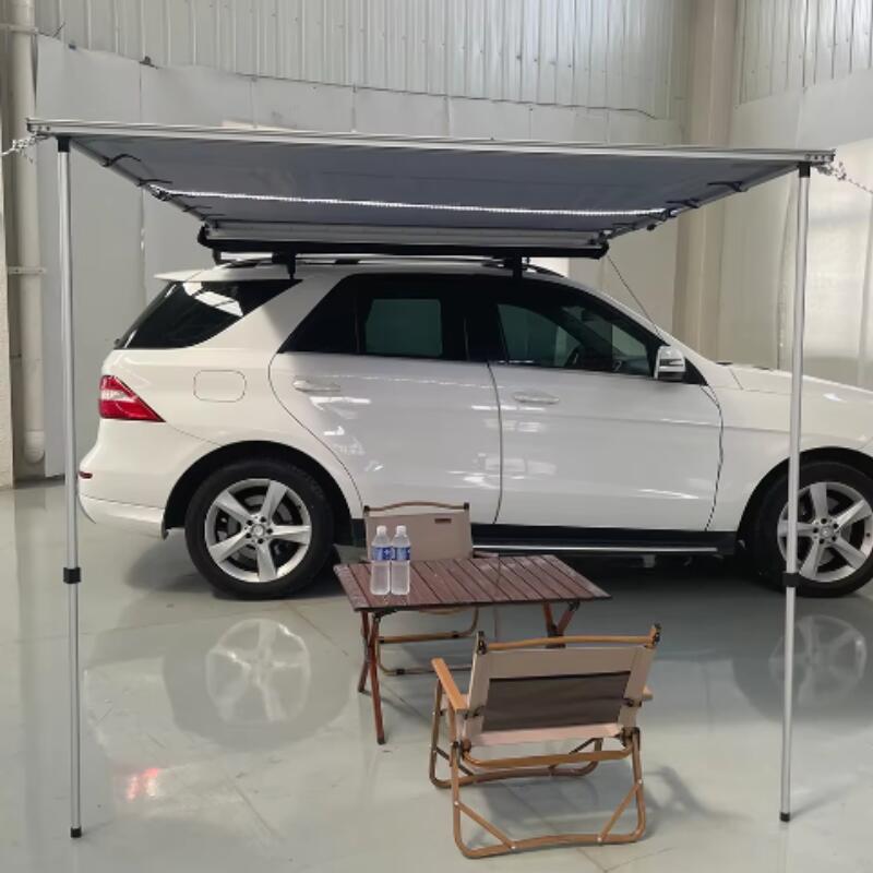 Toldo BRAGUSCAMP 4x4 Camper con Luz LED Incluida | 2.5x2,5 m gris 3/6