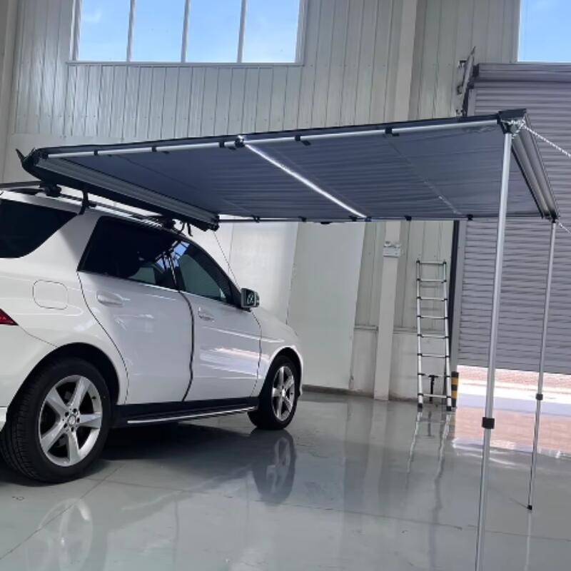 Toldo BRAGUSCAMP 4x4 Camper con Luz LED Incluida | 2.5x2,5 m gris 4/6