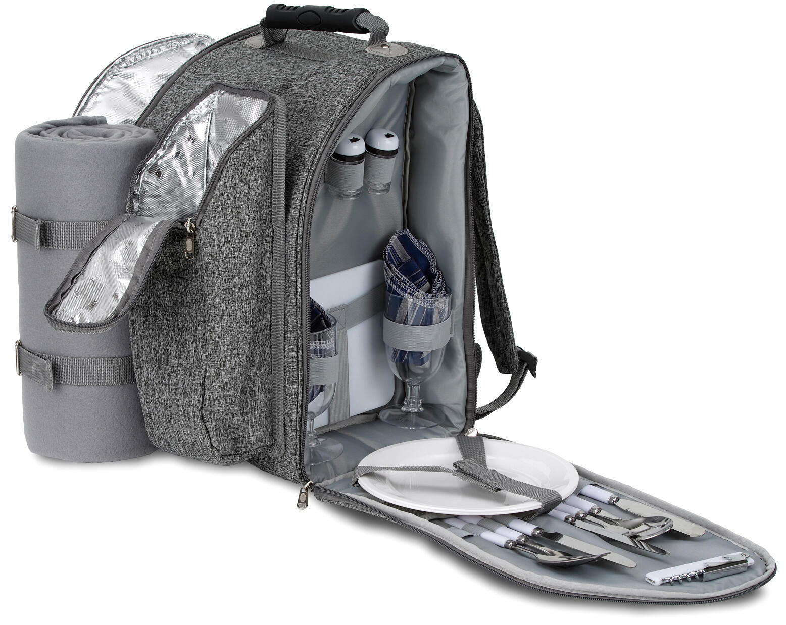 Sac à dos pique-nique 2 personnes avec compartiment frais 2/7