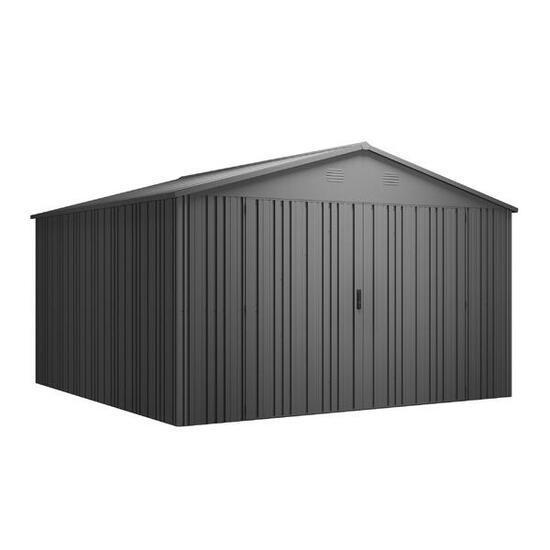 Abri de jardin métallique 12,46m² PIONEER Y130 système solide