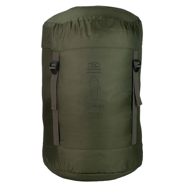 Sac de couchage momie Defender 450 -7°C - Vert 2/5