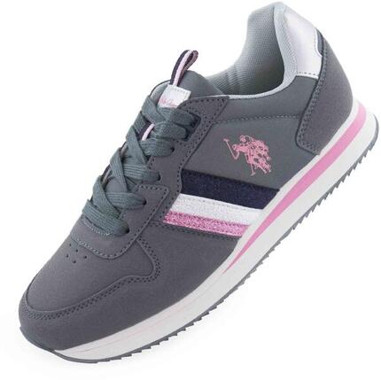 Baskets Grises U.S. Polo Assn. pour Femmes, Taille 40