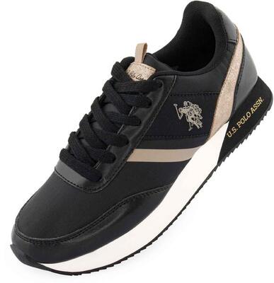 Stijlvolle dames sneakers u.s. polo assn. in zwart, maat 37