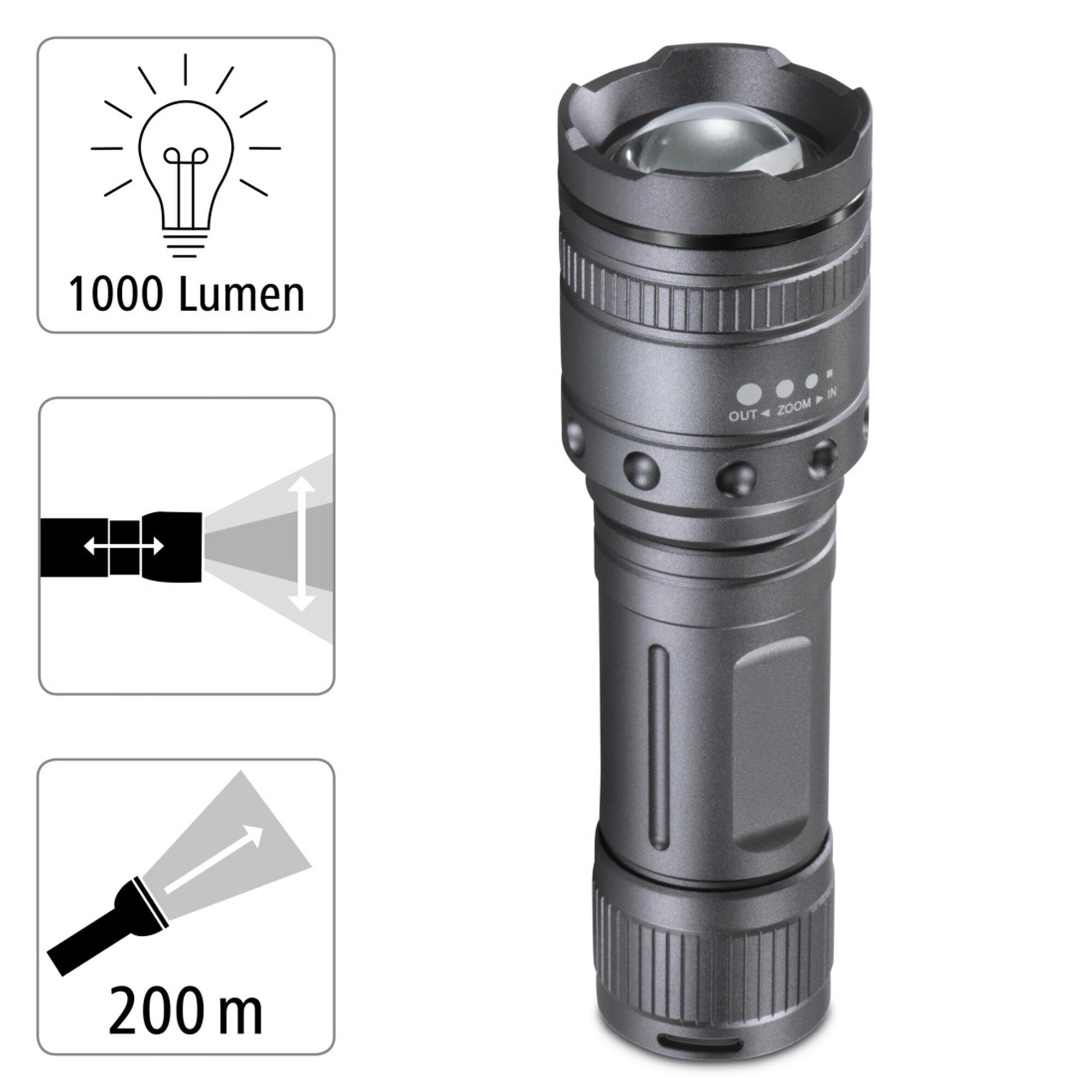 HAMA LED-Taschenlampe Ultra Pro, 1000 Lumen 2/5