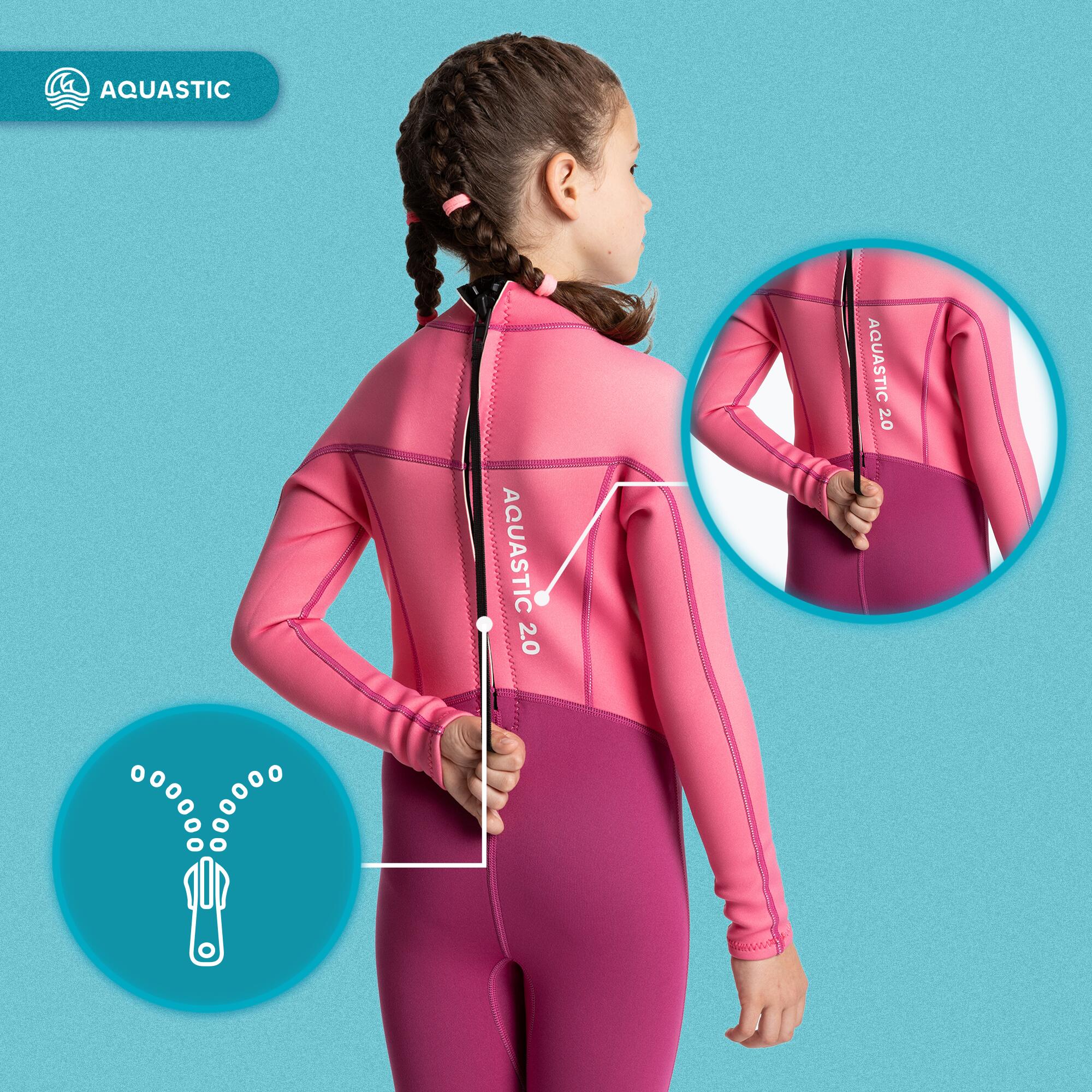 Combinaison de natation enfant AQUASTIC Wavey LG Jrg 2 mm 4/7