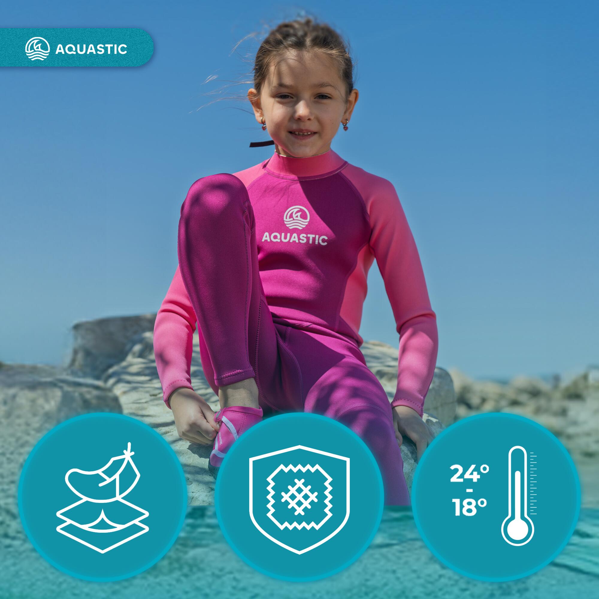 Combinaison de natation enfant AQUASTIC Wavey LG Jrg 2 mm 7/7