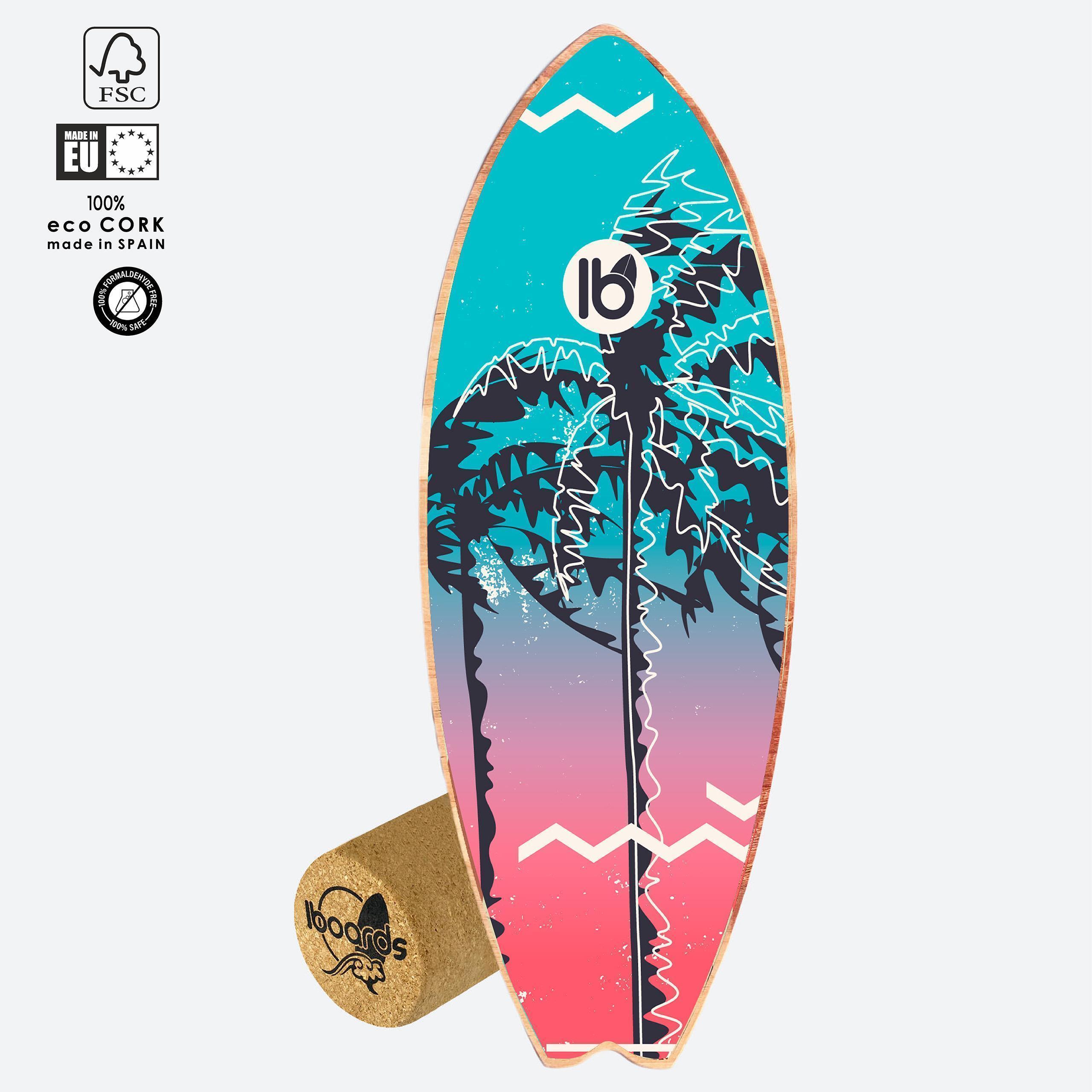 Balance Board Leogreen In Legno Di Betulla – 7 Livelli Di Difficoltà Con Rullo E Palla