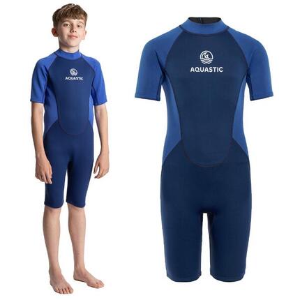 Combinaison de natation enfant AQUASTIC Wavey Jrb 2 mm