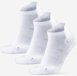 Pack de 3 chaussettes de course à coupe basse blanches 39-42