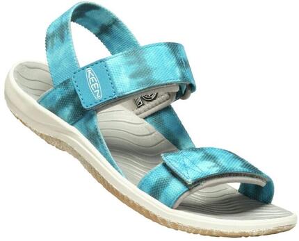 Keen Jr Elle Backstrap Kinder-Sandalen Sea Moss-fjord Blue