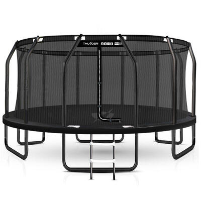 Trampoline voor kinderen voor in de tuin thunder inside elite 16ft 488cm zwart