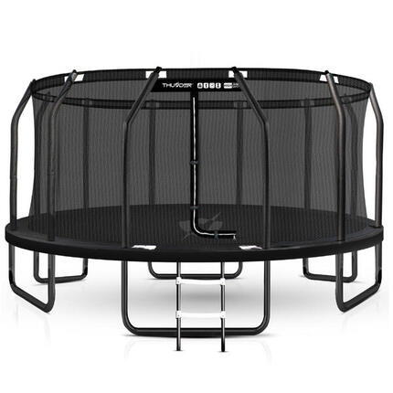 Trampoline de jardin pour enfants THUNDER INSIDE ELITE 16FT 488CM noir