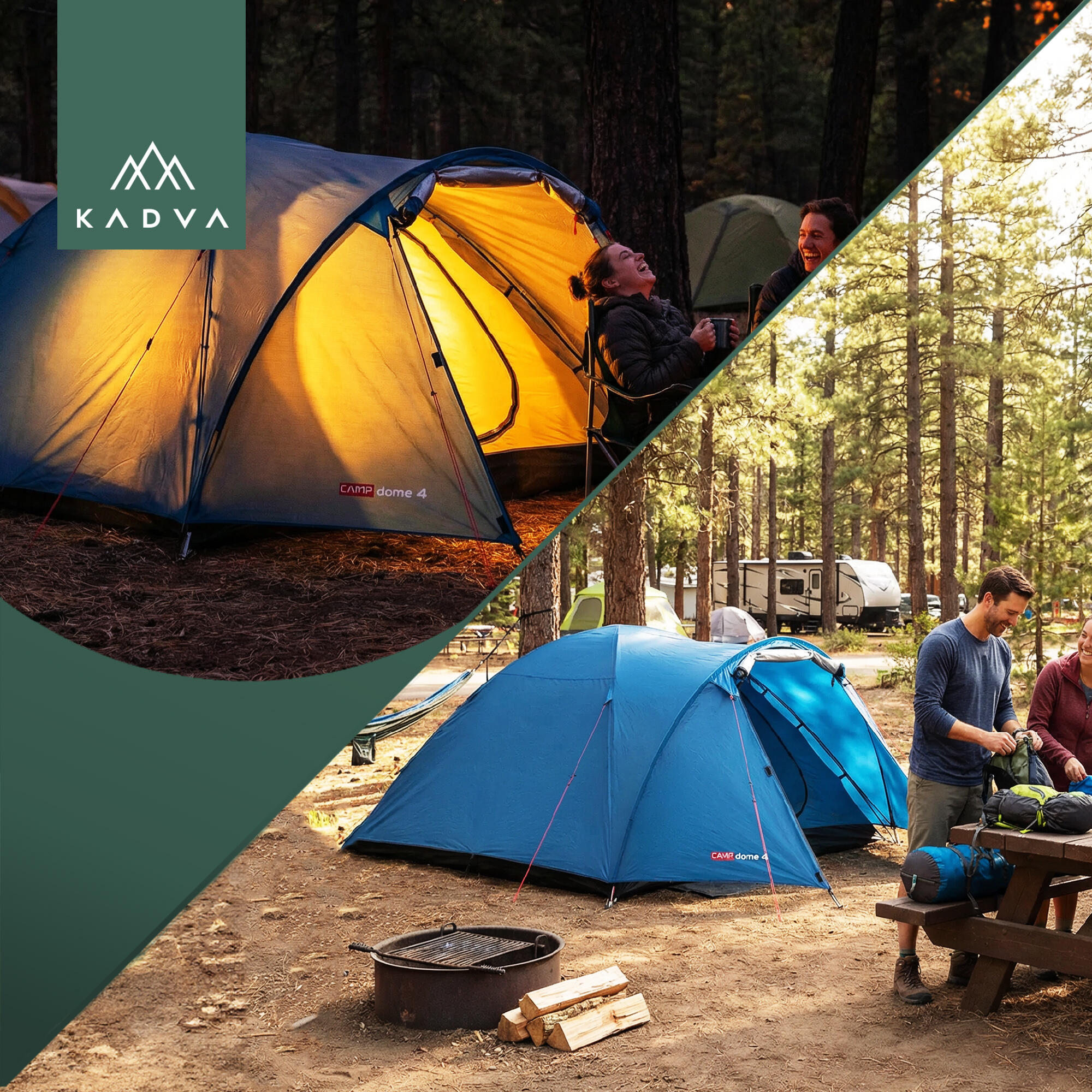 Tente de camping KADVA CAMPdome 4 4 ​​personnes 7/7