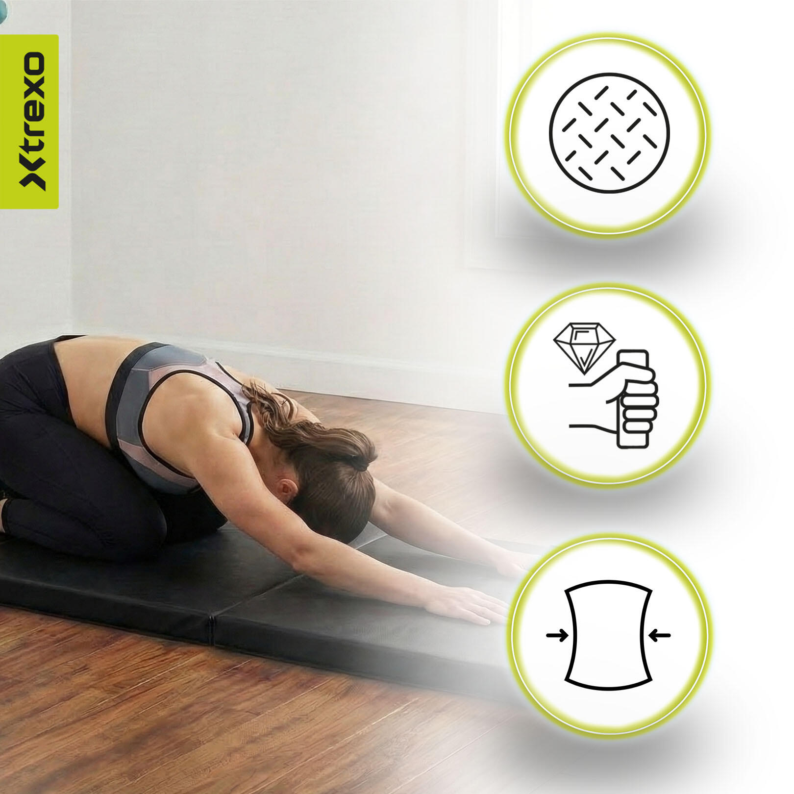 Opvouwbare gymnastiekmat XTREXO 180 x 60 x 5 cm 5/7