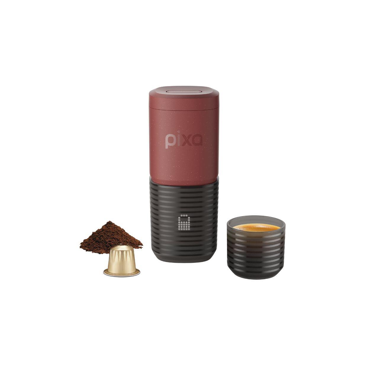 Elektrický přenosný kávovar - Pixapresso - Tuscan Red 3/3