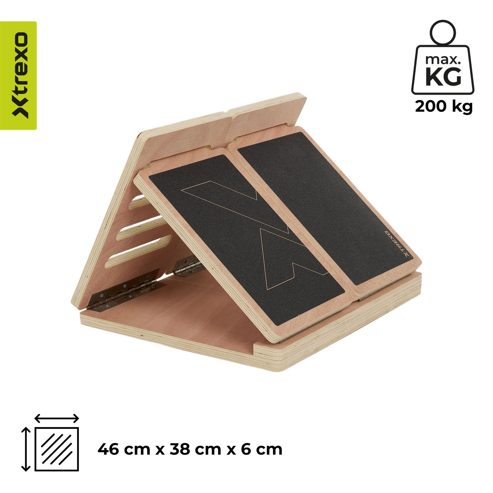 Plateforme d'étirement des mollets XTREXO réglable SLANT BOARD 3/7