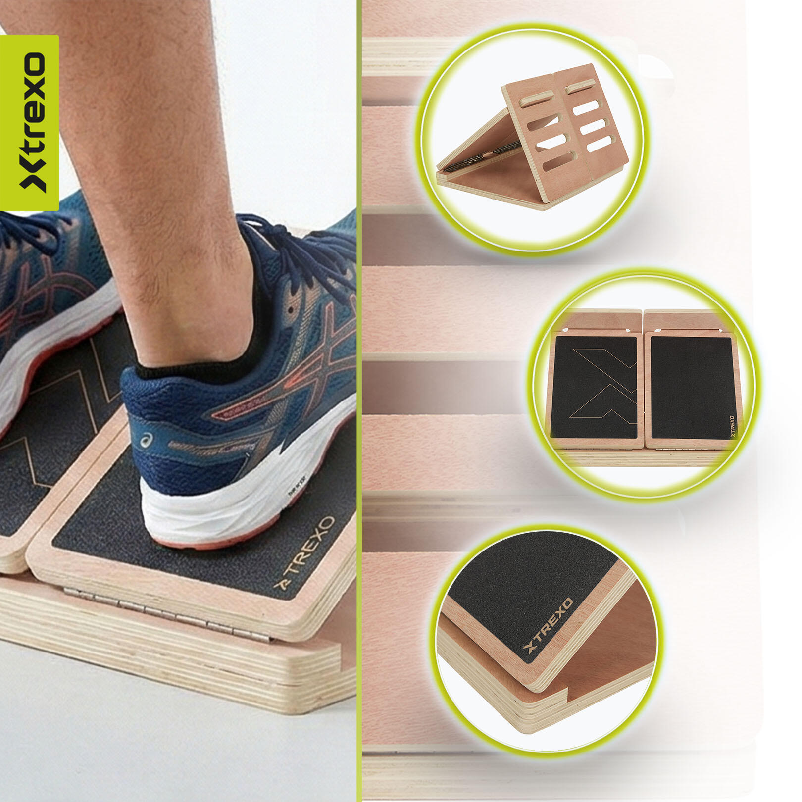 Plateforme d'étirement des mollets XTREXO réglable SLANT BOARD 4/7