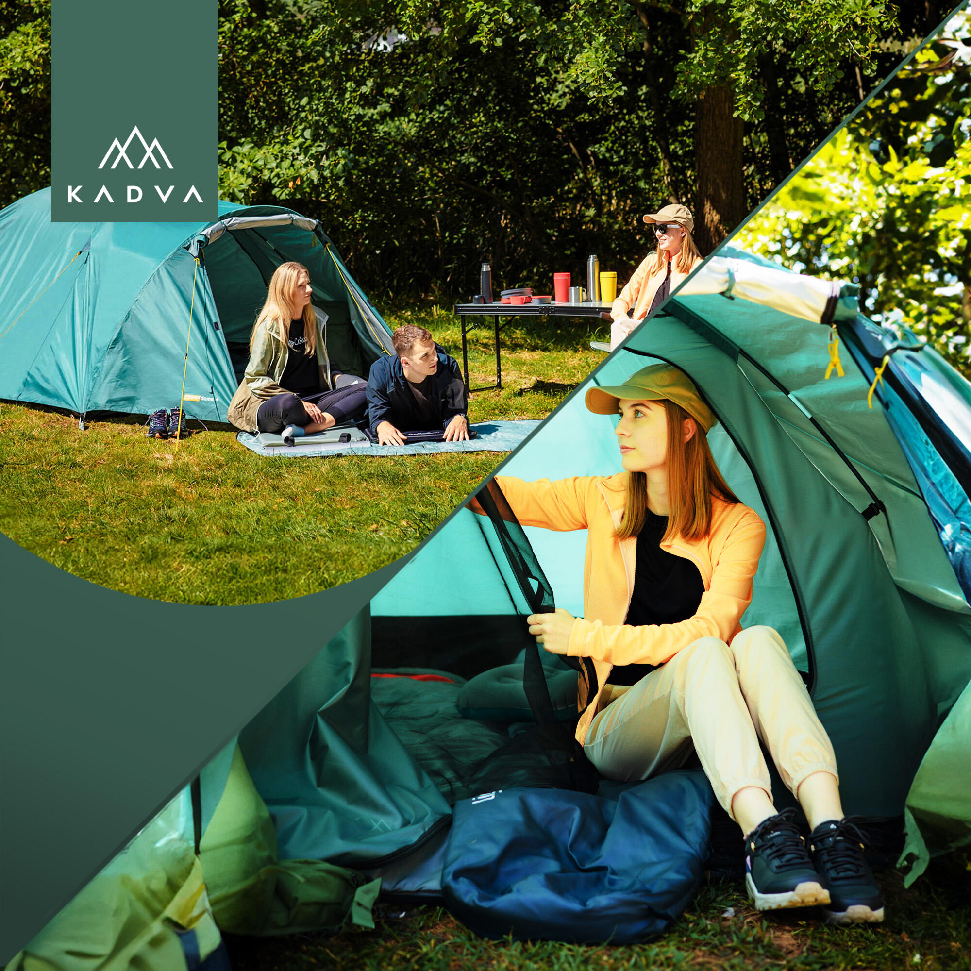 Kempingový stan pro 4 osoby CAMPdome 4 7/7