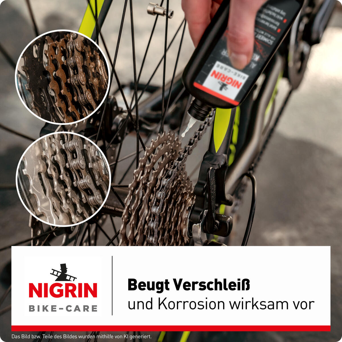 NIGRIN BIKE-CARE E-Bike- und Fahrrad-Kettenöl - Allwetter,100ml 2/7