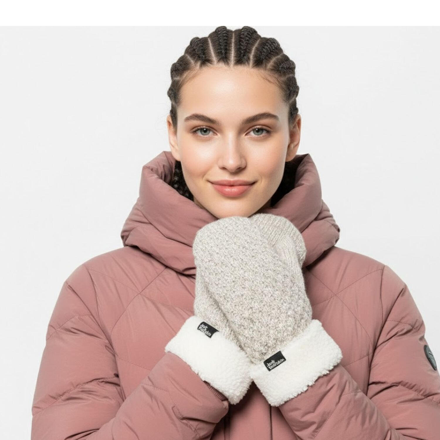 Gants de randonnée pour femmes Jack Wolfskin Highloft Knit Mitten 2/5