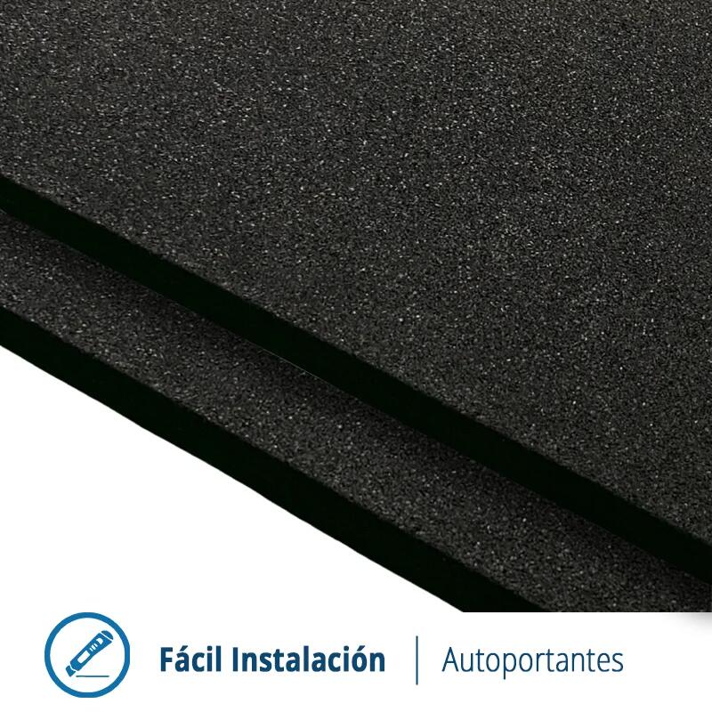 Loseta de Caucho 50 x 50 cm x 20 mm (Negro) 4/8