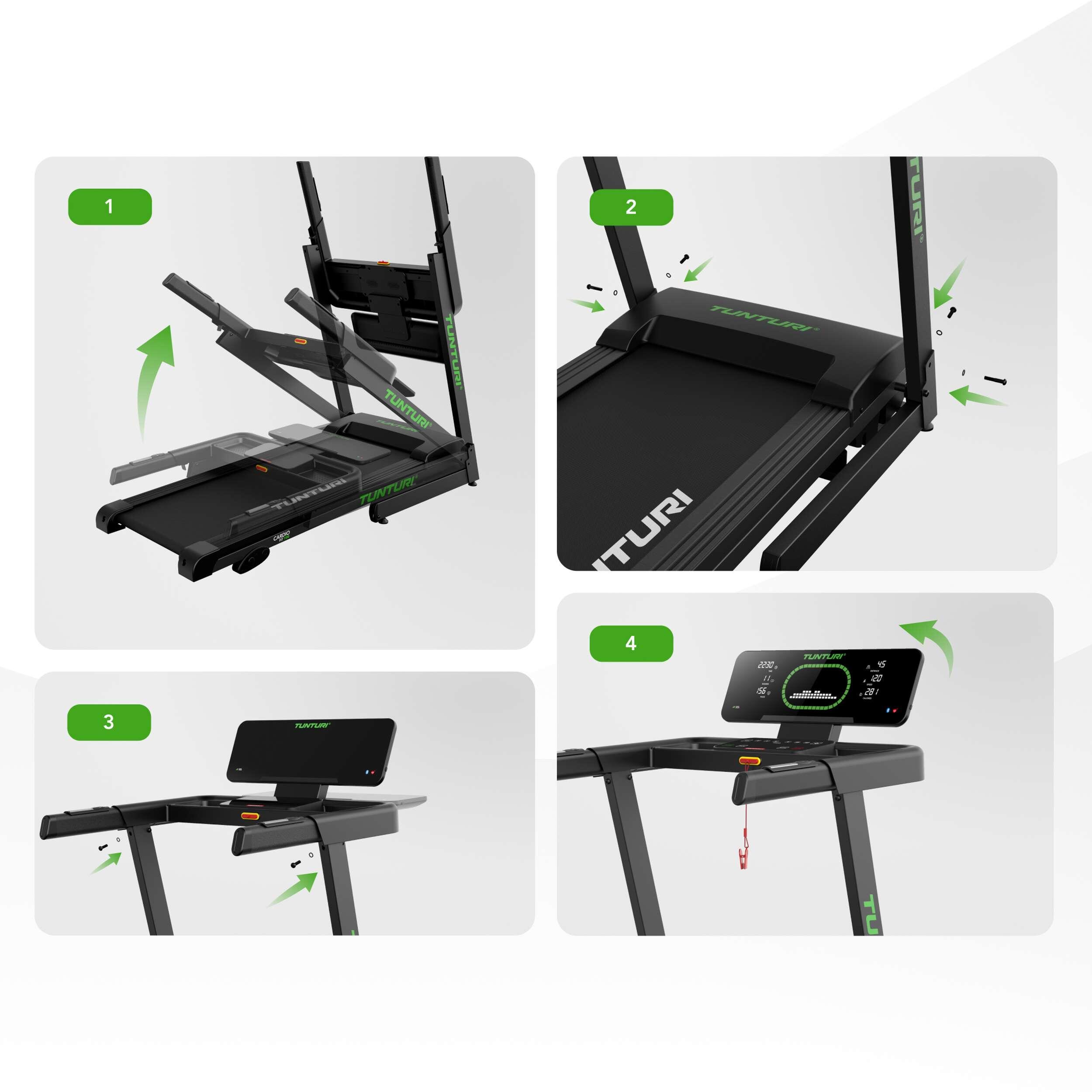 Tapis de course pour la maison - Walking Pad - Pliable - Bluetooth - Cardio Fit 7/8