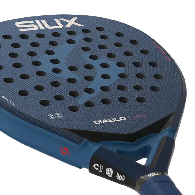 Siux - Raquete de Padel Diablo Elite 2026 Azul Polivalente Forma Redonda 6/6