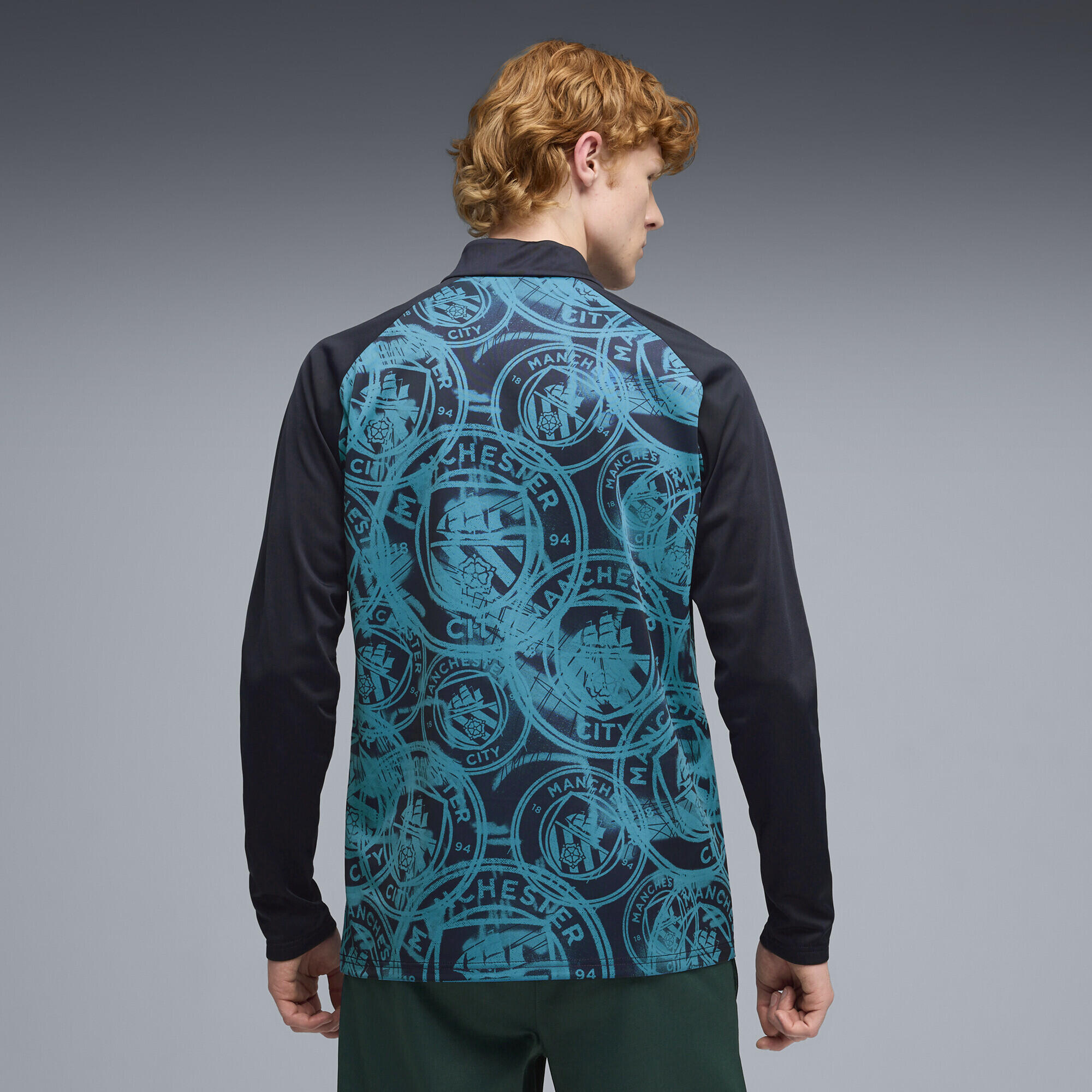 Haut d'échauffement 1/4 zip Manchester City Homme PUMA 3/5