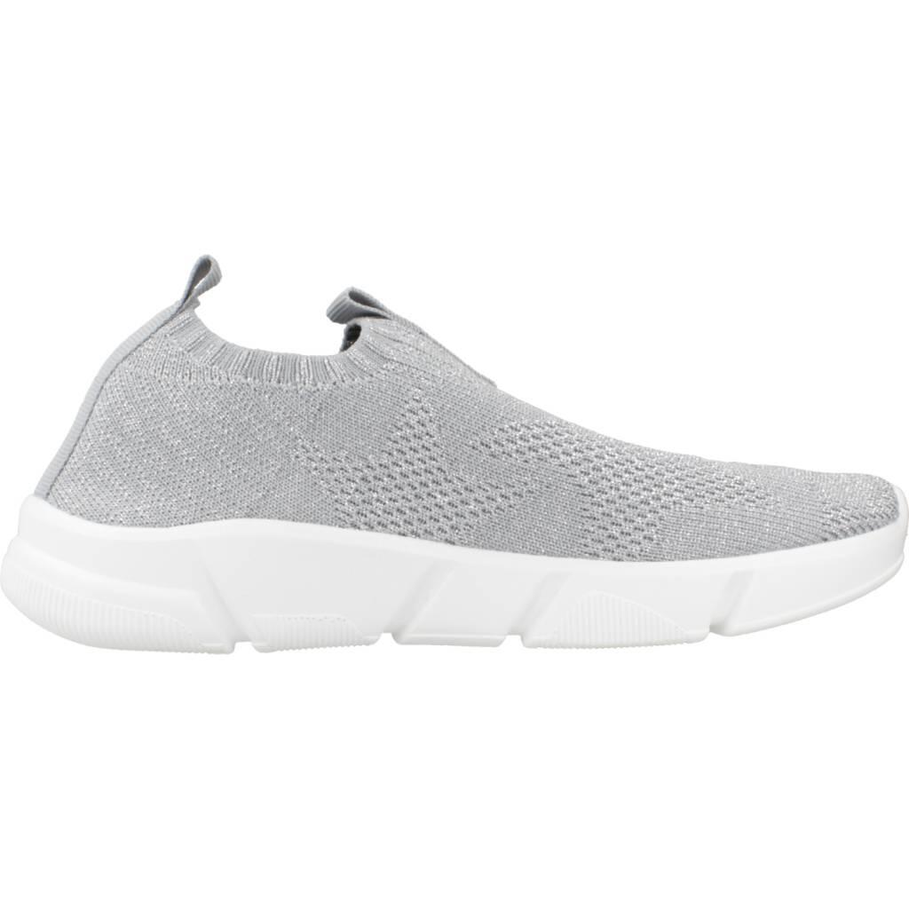 Baskets Geox Modèle J Aril Girl Couleur Argent 4/5