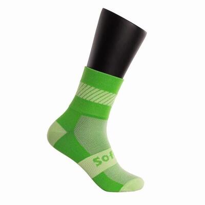 Sokken softee walk light medium hoogte groen flúor 35-38