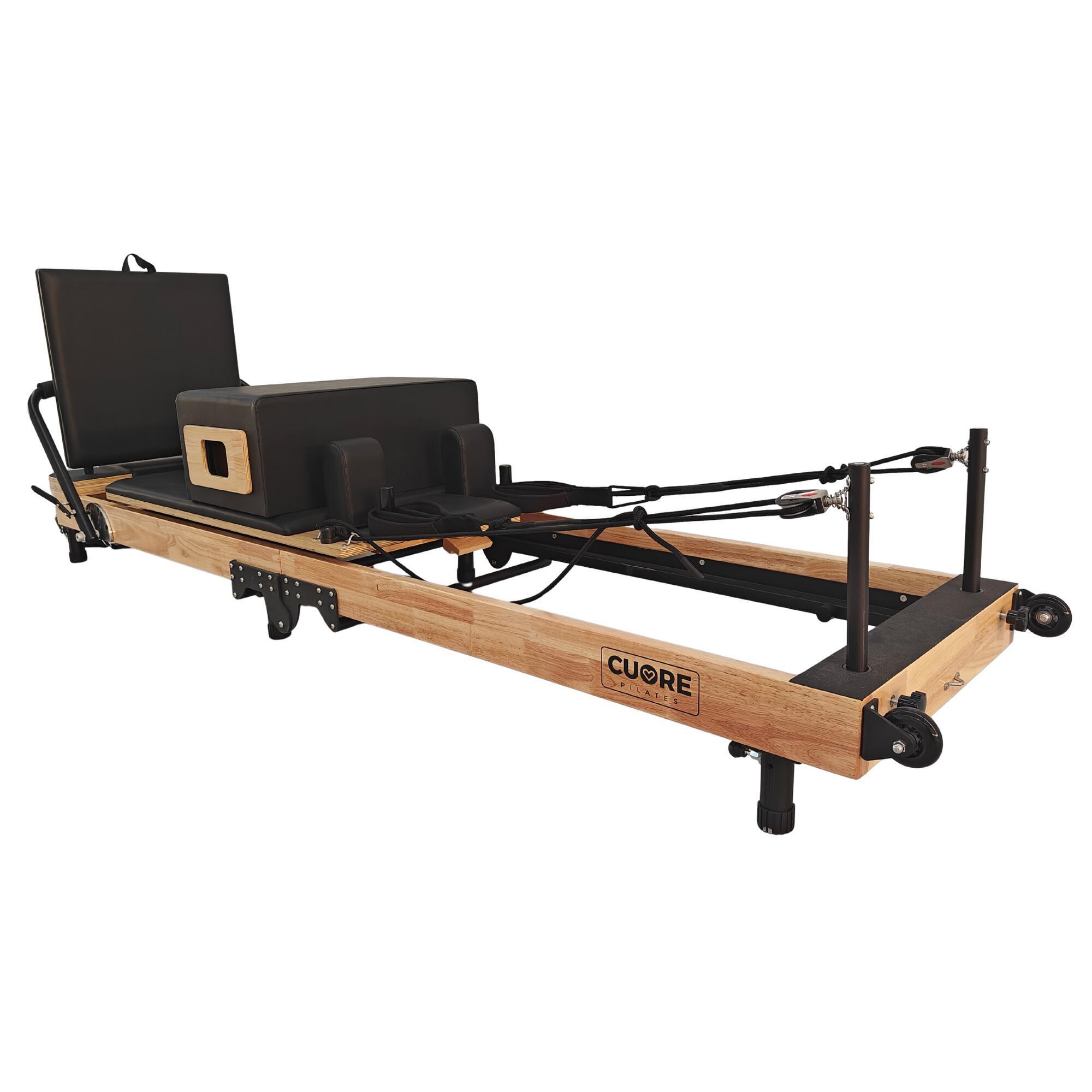 Cuorepilates - Reformer Pliable En Bois Elite - Pilates Réformateur - Marron|noir - Taille Unique - Decathlon