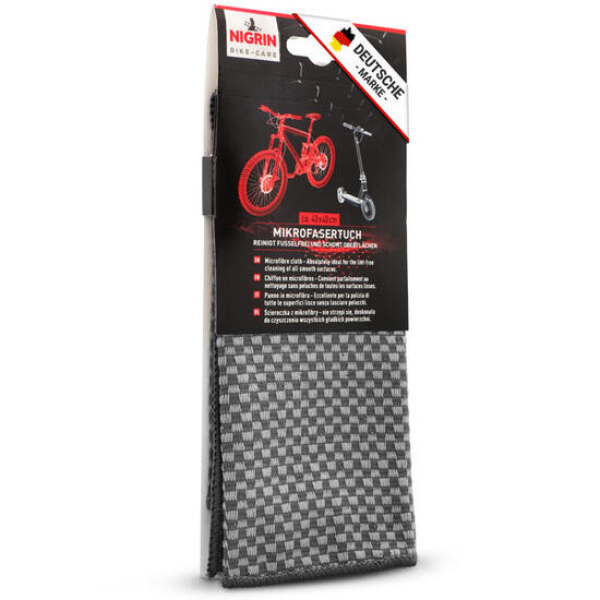NIGRIN BIKE-CARE Mikrofasertuch - 2in1 | doppelseitig